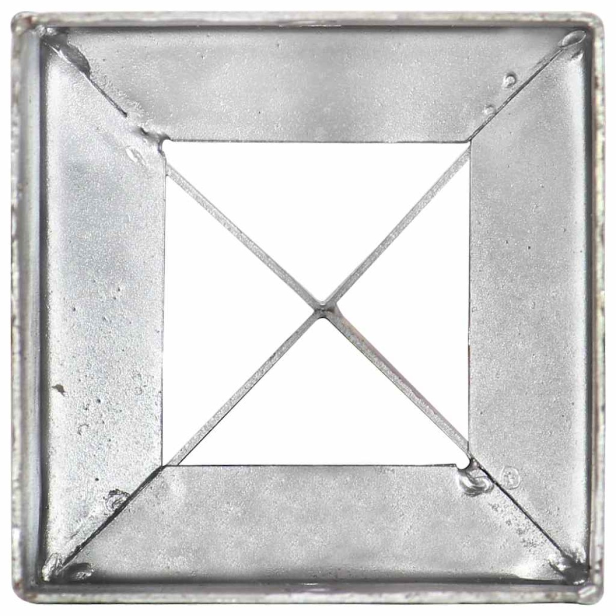 vidaXL Στηρίγματα Εδάφους 6 τεμ. Ασημί 10x10x76 εκ. Γαλβανισμ. Ατσάλι