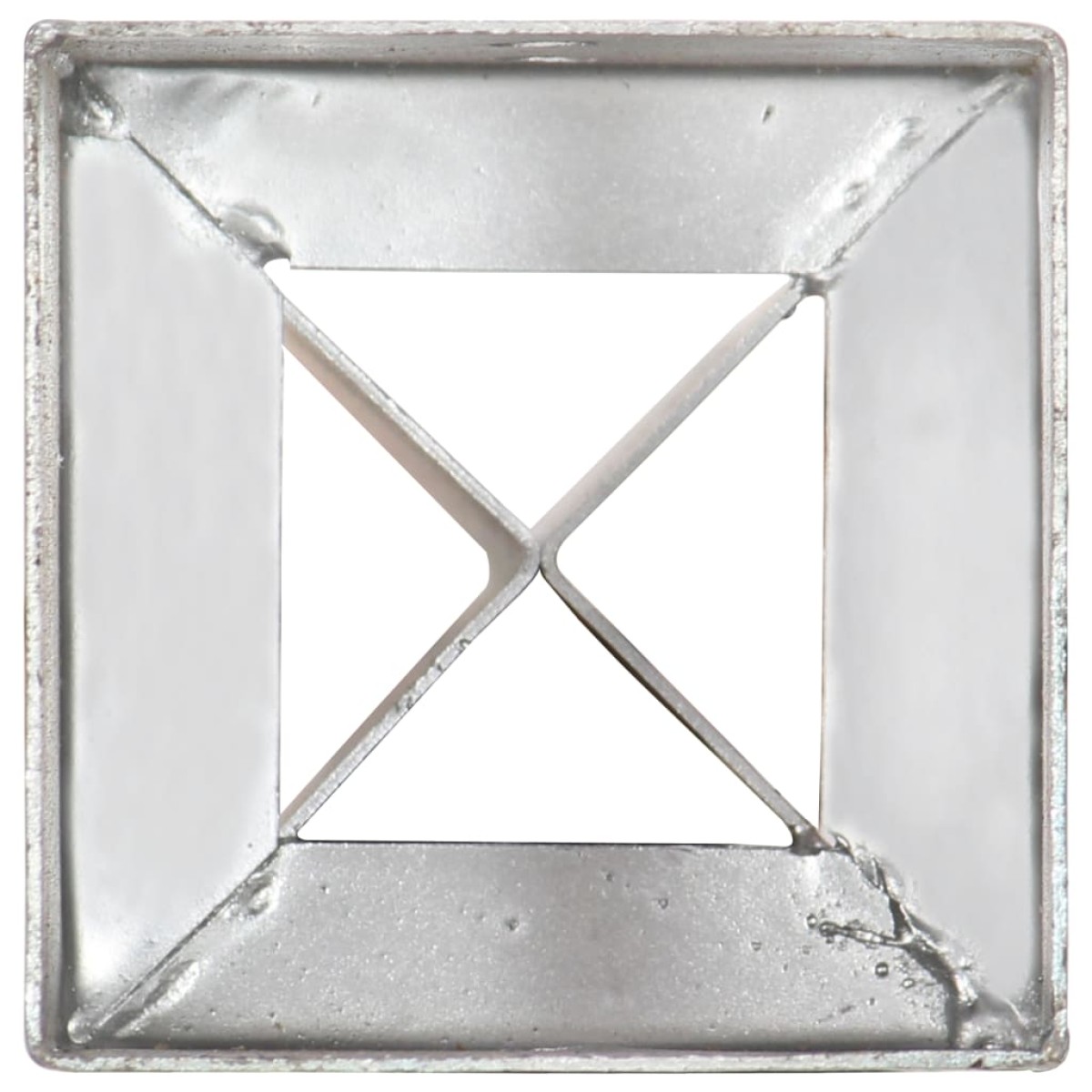 vidaXL Στηρίγματα Εδάφους 6 τεμ. Ασημί 12x12x89 εκ. Γαλβανισμ. Ατσάλι