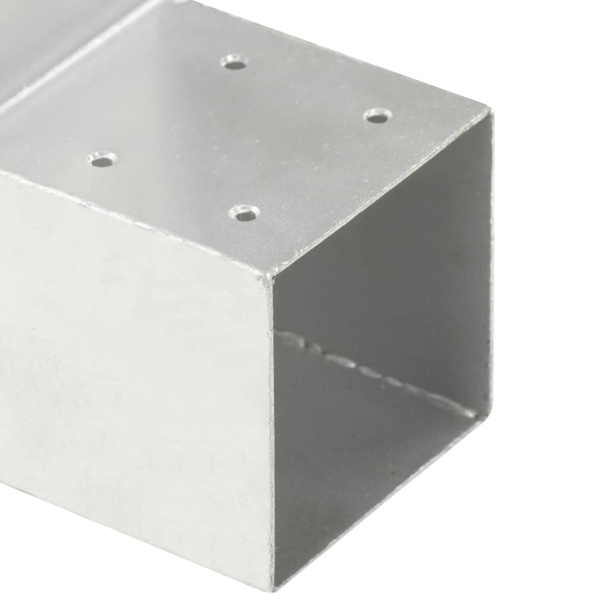 vidaXL Σύνδεσμος Στύλου Σχήματος L 101x101 χιλ. από Γαλβανισμ. Μέταλλο