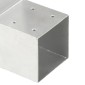 vidaXL Σύνδεσμος Στύλου Σχήματος L 101x101 χιλ. από Γαλβανισμ. Μέταλλο