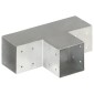 vidaXL Σύνδεσμος Στύλου Σχήματος T 101x101 χιλ. από Γαλβανισμ. Μέταλλο