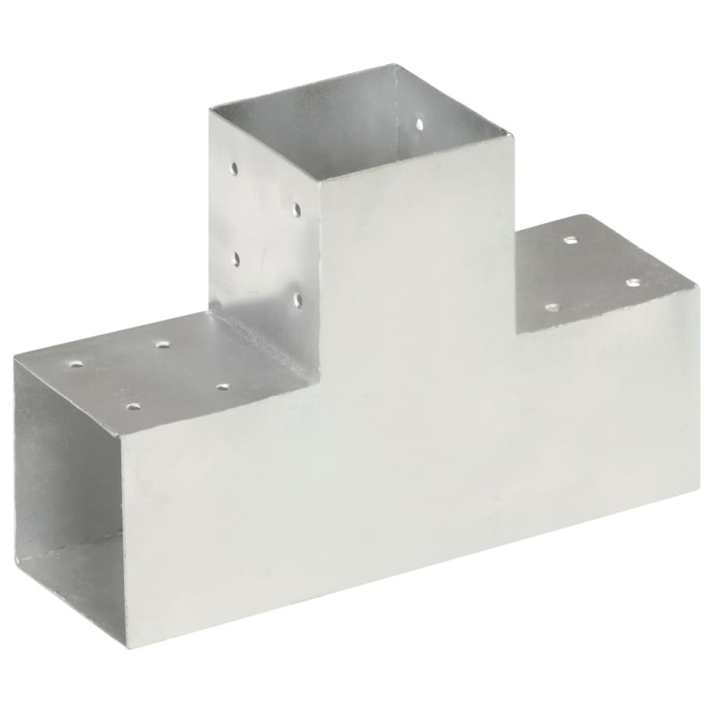 vidaXL Σύνδεσμος Στύλου Σχήματος T 101x101 χιλ. από Γαλβανισμ. Μέταλλο