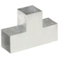 vidaXL Σύνδεσμος Στύλου Σχήματος T 101x101 χιλ. από Γαλβανισμ. Μέταλλο
