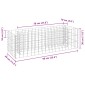 vidaXL Συρματοκιβώτιο-Γλάστρα Υπερυψωμένη 90x30x30 εκ. Γαλβ. Χάλυβας