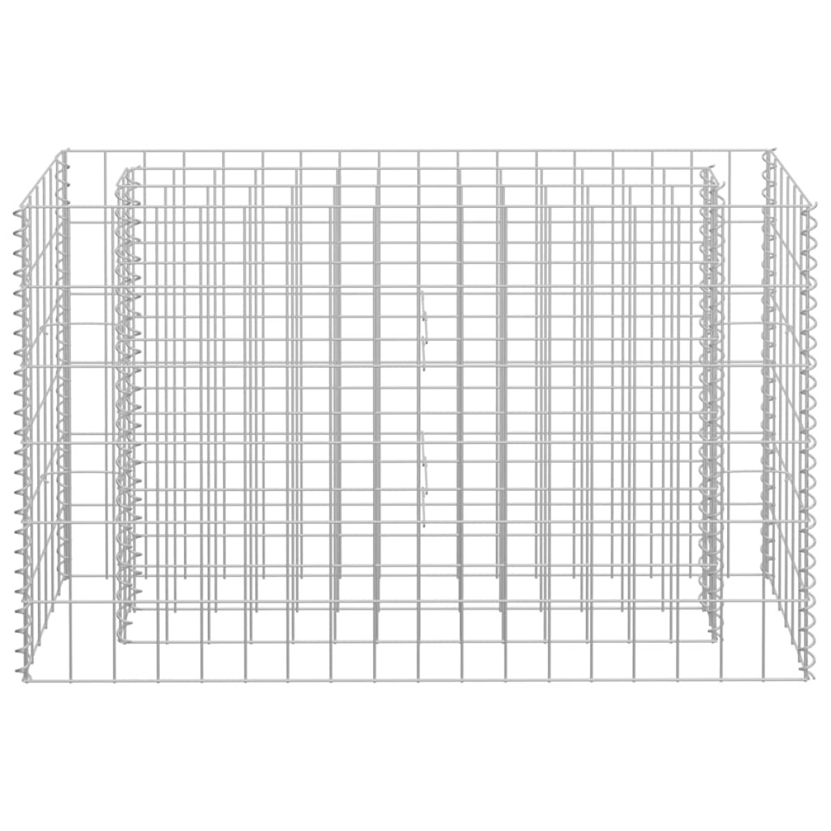 vidaXL Συρματοκιβώτιο-Γλάστρα Υπερυψωμένη 90x30x60 εκ. Γαλβ. Χάλυβας