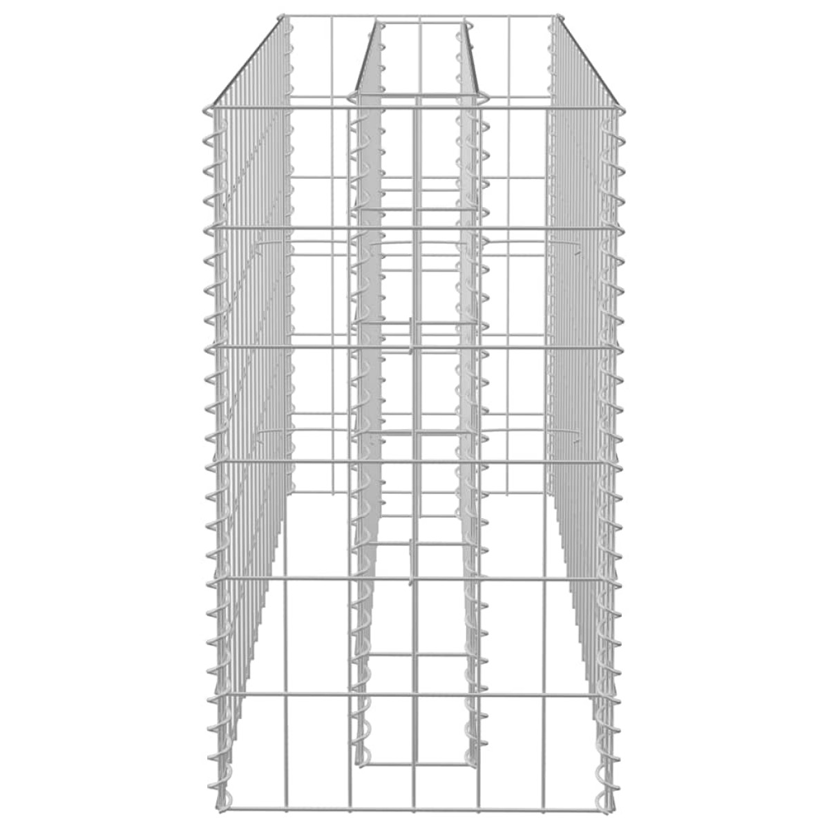 vidaXL Συρματοκιβώτιο-Γλάστρα Υπερυψωμένη 90x30x60 εκ. Γαλβ. Χάλυβας