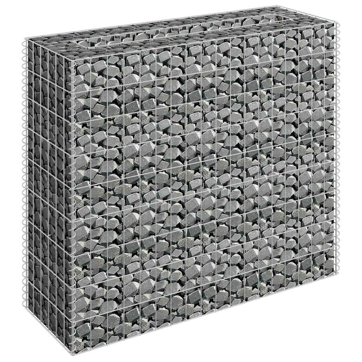 vidaXL Συρματοκιβώτιο-Γλάστρα Υπερυψωμένη 90x30x90 εκ. Γαλβ. Χάλυβας