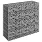 vidaXL Συρματοκιβώτιο-Γλάστρα Υπερυψωμένη 90x30x90 εκ. Γαλβ. Χάλυβας