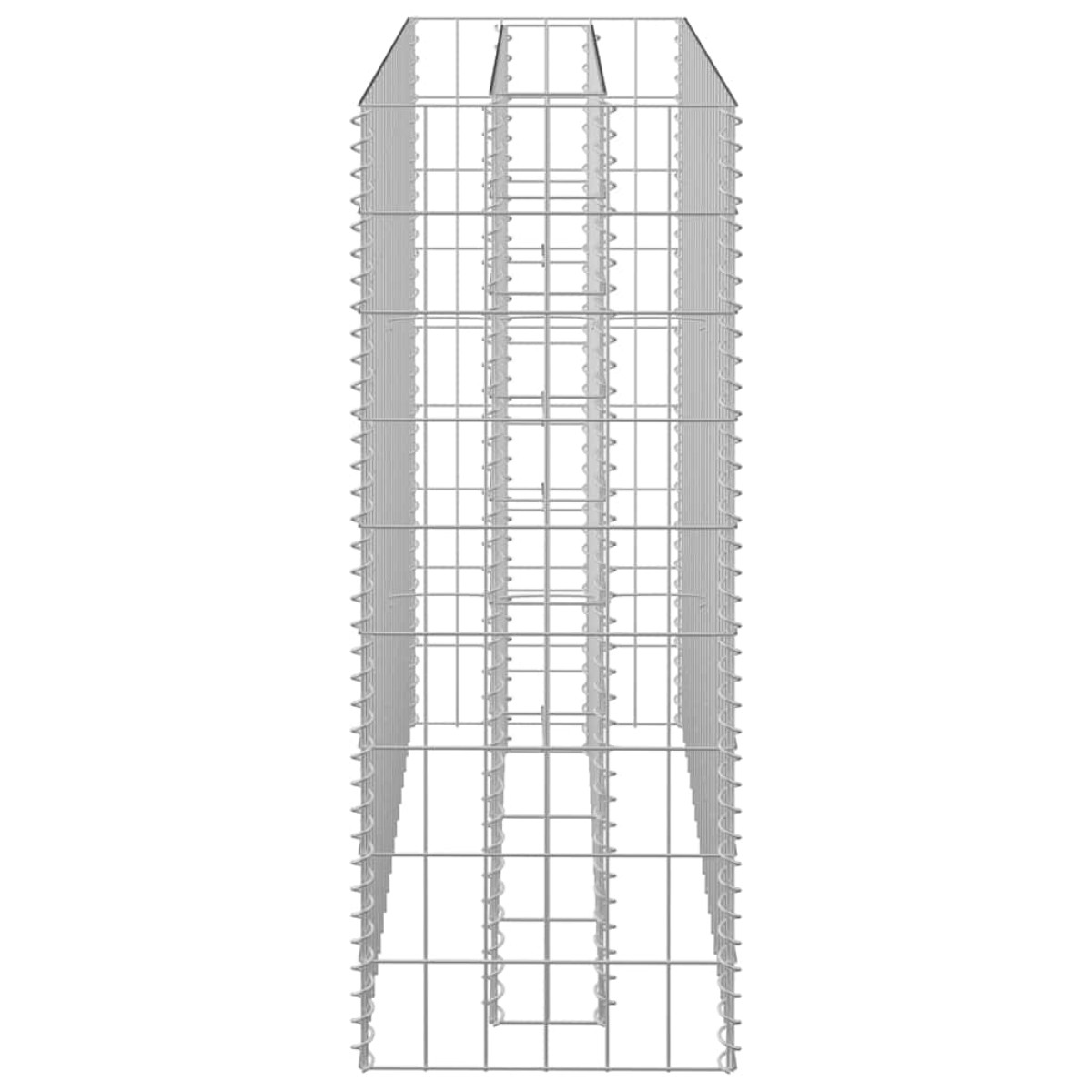 vidaXL Συρματοκιβώτιο-Γλάστρα Υπερυψωμένη 90x30x90 εκ. Γαλβ. Χάλυβας