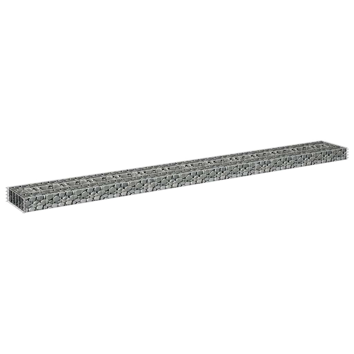 vidaXL Συρματοκιβώτιο-Γλάστρα Υπερυψωμένη 270x30x10 εκ. Γαλβ. Χάλυβας