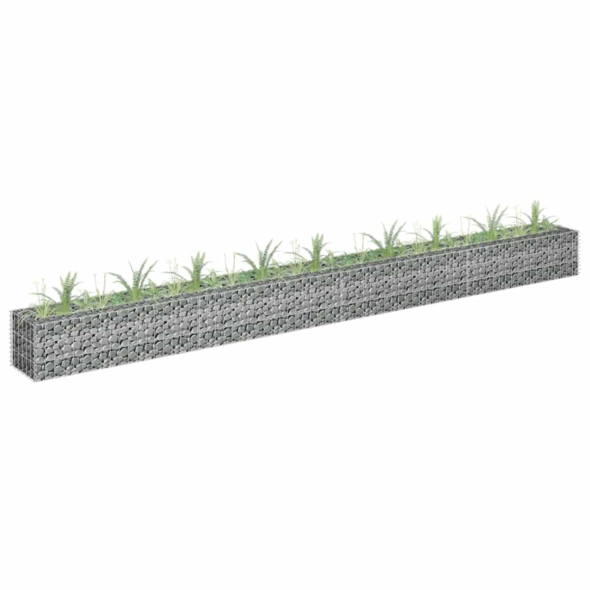vidaXL Συρματοκιβώτιο-Γλάστρα Υπερυψωμένη 360x30x30 εκ. Γαλβ. Χάλυβας