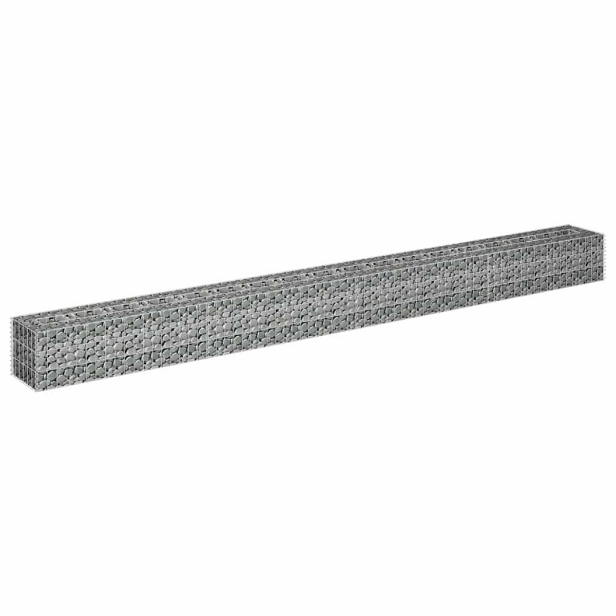 vidaXL Συρματοκιβώτιο-Γλάστρα Υπερυψωμένη 360x30x30 εκ. Γαλβ. Χάλυβας