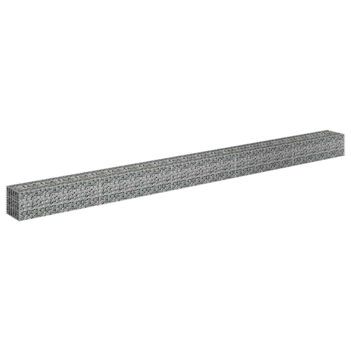 vidaXL Συρματοκιβώτιο-Γλάστρα Υπερυψωμένη 450x30x30 εκ. Γαλβ. Χάλυβας