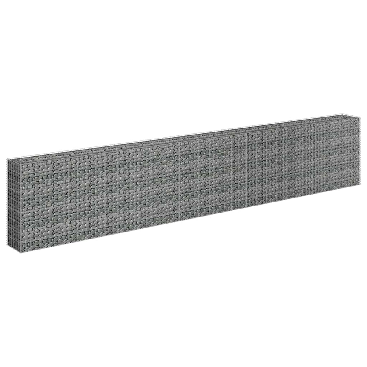 vidaXL Συρματοκιβώτιο-Γλάστρα Υπερυψωμένη 450x30x90 εκ. Γαλβ. Χάλυβας
