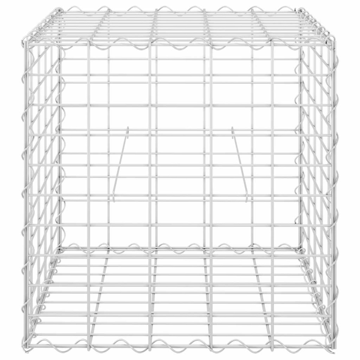 vidaXL Συρματοκιβώτιο Κύβος 50 x 50 x 50 εκ. από Ατσάλινο Σύρμα
