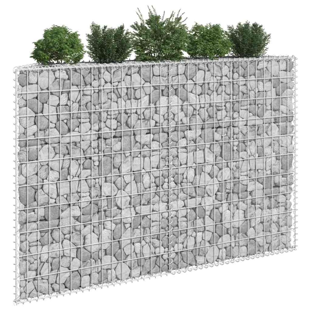 vidaXL Συρματοκιβώτιο-Γλάστρα Υπ. Τραπέζιο 150x20x100 εκ Γαλβ. Χάλυβας