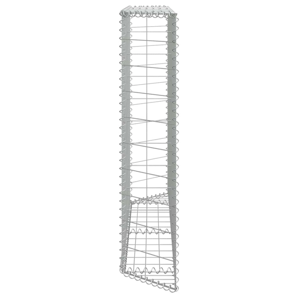vidaXL Συρματοκιβώτιο-Γλάστρα Υπ. Τραπέζιο 150x20x100 εκ Γαλβ. Χάλυβας