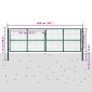 vidaXL Πόρτα Περίφραξης με Πλέγμα Πράσινη 400 x 125 εκ. Ατσάλινη
