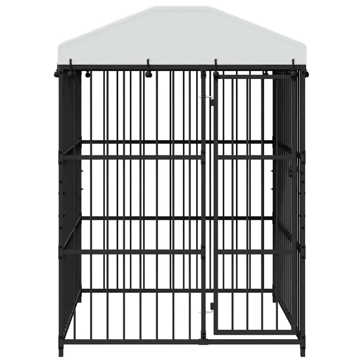 vidaXL Κλουβί Σκύλου Εξωτερικού Χώρου 150 x 150 x 210 εκ. με Στέγαστρο