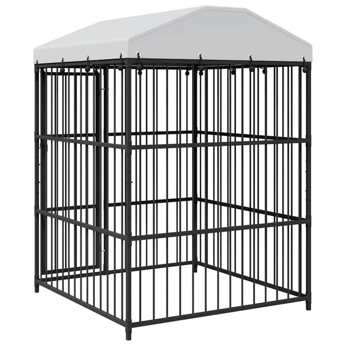 vidaXL Κλουβί Σκύλου Εξωτερικού Χώρου 150 x 150 x 210 εκ. με Στέγαστρο