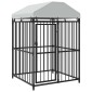 vidaXL Κλουβί Σκύλου Εξωτερικού Χώρου 120 x 120 x 150 εκ. με Στέγαστρο