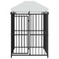 vidaXL Κλουβί Σκύλου Εξωτερικού Χώρου 120 x 120 x 150 εκ. με Στέγαστρο