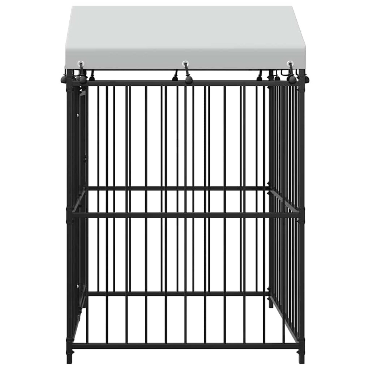 vidaXL Κλουβί Σκύλου Εξωτερικού Χώρου 120 x 120 x 150 εκ. με Στέγαστρο