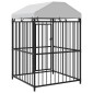 vidaXL Κλουβί Σκύλου Εξωτερικού Χώρου 120 x 120 x 150 εκ. με Στέγαστρο