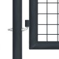 vidaXL Πόρτα Περίφραξης με Πλέγμα Γκρι 400 x 150 εκ. Γαλβαν. Χάλυβας