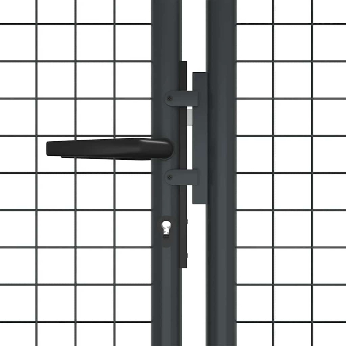 vidaXL Πόρτα Περίφραξης με Πλέγμα Γκρι 400 x 175 εκ. Γαλβαν. Χάλυβας