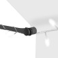 vidaXL Τέντα Συρόμενη Χειροκίνητη με LED Κρεμ 400 εκ.