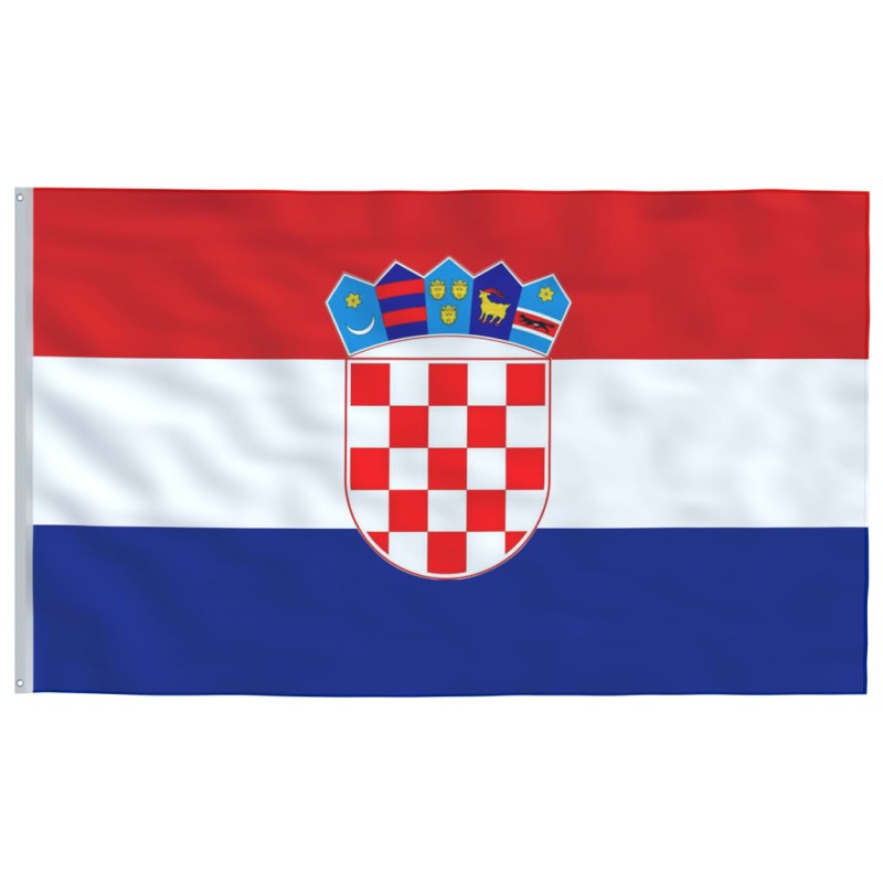 vidaXL Σημαία Κροατίας 90 x 150 εκ.