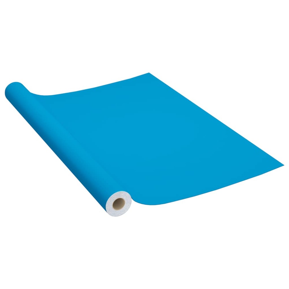 vidaXL Μεμβράνη Αυτοκόλλητη για Έπιπλα Αζούρ 500 x 90 εκ. από PVC