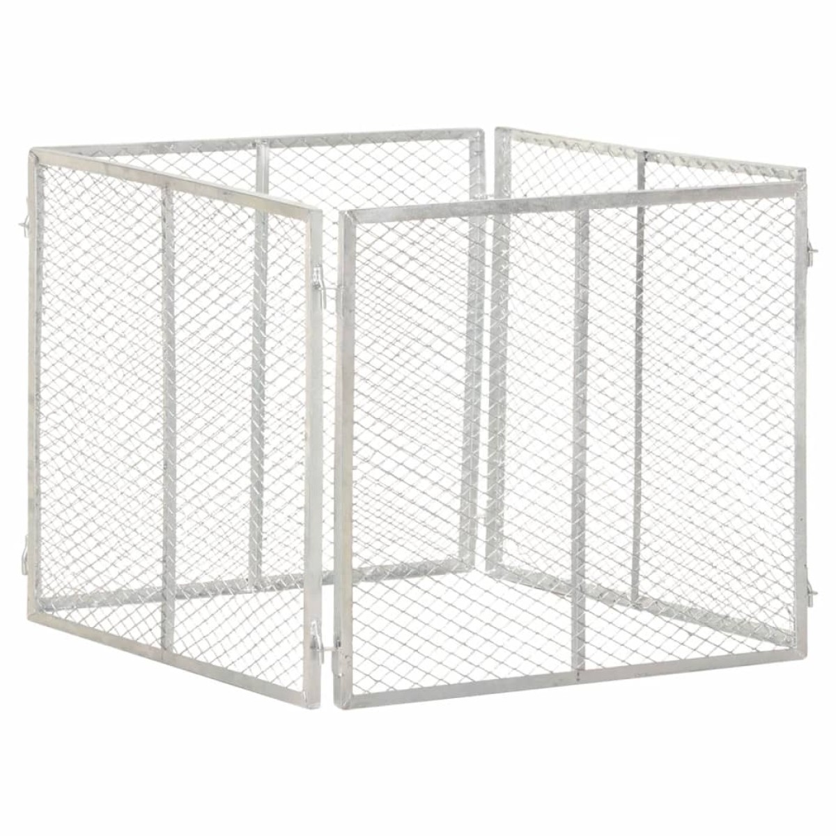 vidaXL Κομποστοποιητής Κήπου 85 x 85 x 70 εκ. Γαλβανισμένος Σίδηρος