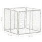 vidaXL Κομποστοποιητής Κήπου 85 x 85 x 70 εκ. Γαλβανισμένος Σίδηρος