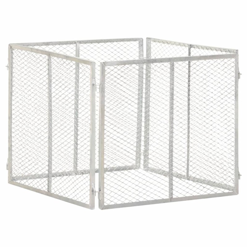 vidaXL Κομποστοποιητής Κήπου 85 x 85 x 70 εκ. Γαλβανισμένος Σίδηρος