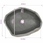 vidaXL Νιπτήρας River Stone Οβάλ 45-53 εκ.