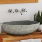 vidaXL Νιπτήρας River Stone Οβάλ 45-53 εκ.