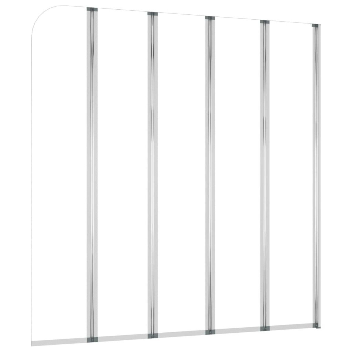 vidaXL Καμπίνα Μπανιέρας Διαφανής 120 x 140 εκ. από Ψημένο Γυαλί