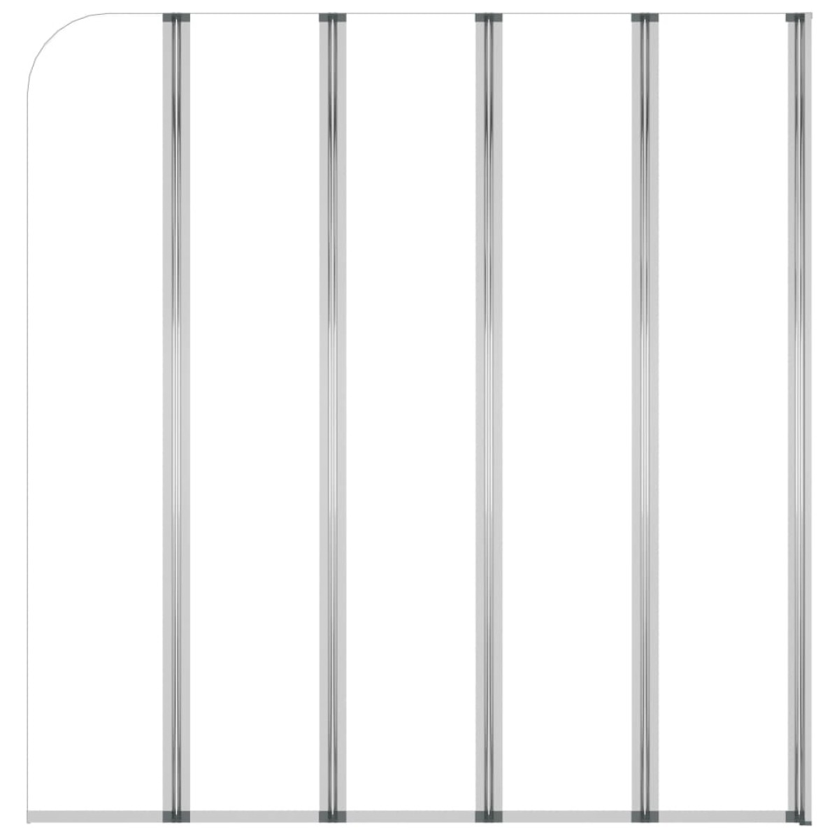 vidaXL Καμπίνα Μπανιέρας Διαφανής 120 x 140 εκ. από Ψημένο Γυαλί