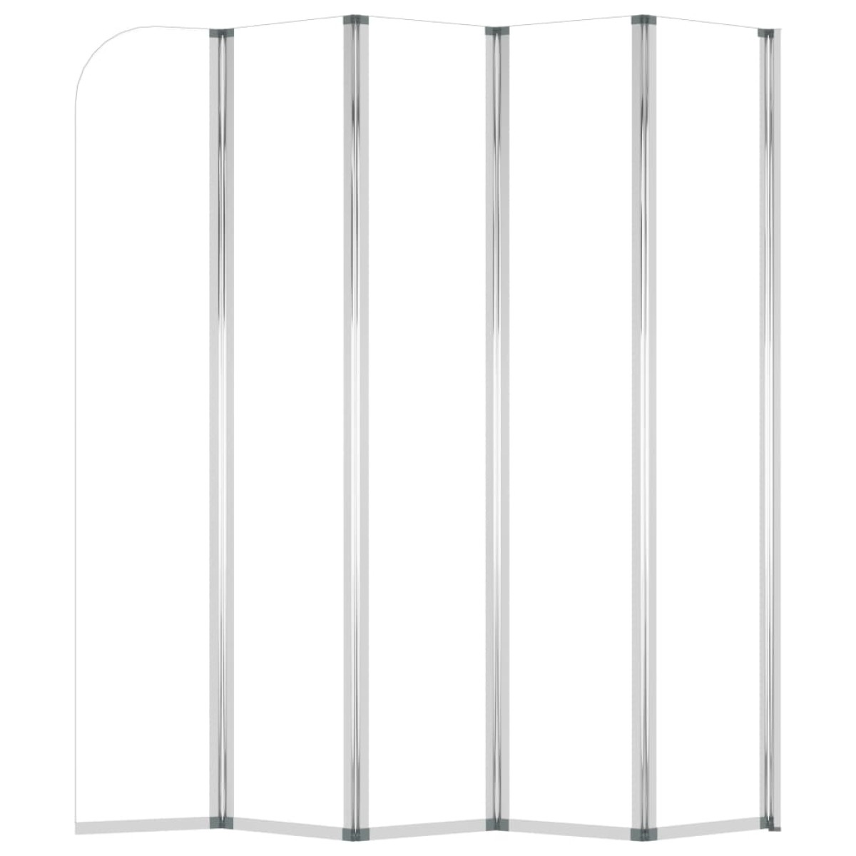 vidaXL Καμπίνα Μπανιέρας Διαφανής 120 x 140 εκ. από Ψημένο Γυαλί