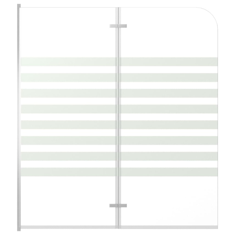 vidaXL Καμπίνα Μπανιέρας 120 x 140 εκ. από Ψημένο Γυαλί Ριγέ