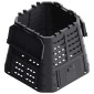 vidaXL Κάδος Κομποστοποίησης Μαύρος 93,3 x 93,3 x 80 εκ. 480 Λίτρων