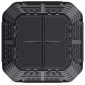 vidaXL Κάδος Κομποστοποίησης Μαύρος 93,3 x 93,3 x 146 εκ. 1000 Λίτρων