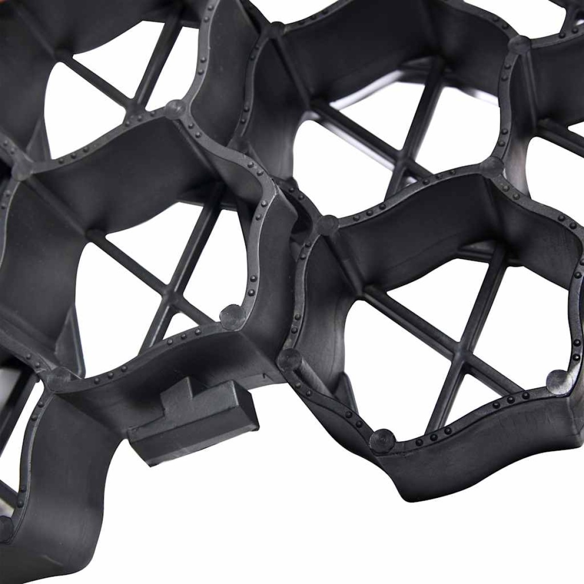 vidaXL Πλέγμα Γκαζόν 16 τεμ. Μαύρο 60 x 40 x 3 εκ. Πλαστικό