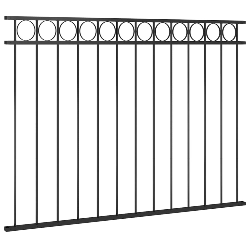 vidaXL Πάνελ Περίφραξης ASSEN Ατσάλινο 163x120 εκ. Μαύρο