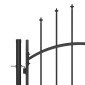 vidaXL Καγκελόπορτα με Λόγχες Μαύρη 5 x 2,25 μ.