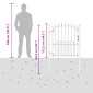vidaXL Πύλη Φράχτη με Ακίδες EMMEN 100 x 125 cm