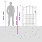 vidaXL Πύλη Φράχτη με Ακίδες EMMEN 100 x 200 cm