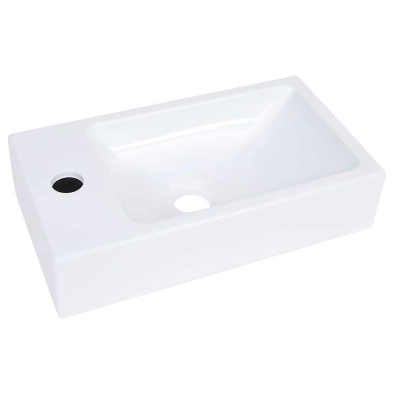 vidaXL Νιπτήρας Λευκός 400 x 220 x 90 χιλ. από SMC